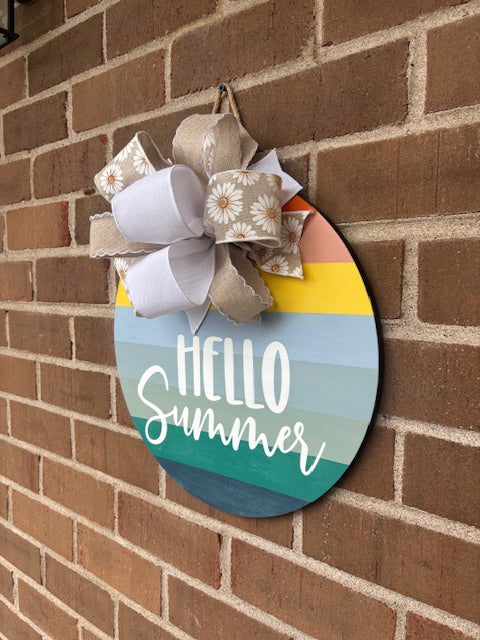 Hello Summer Door Hanger