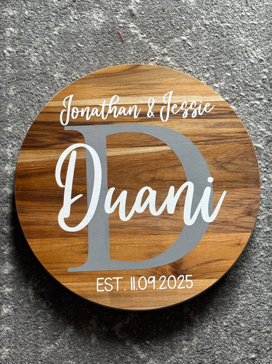 Personalized Last Name Lazy Susan