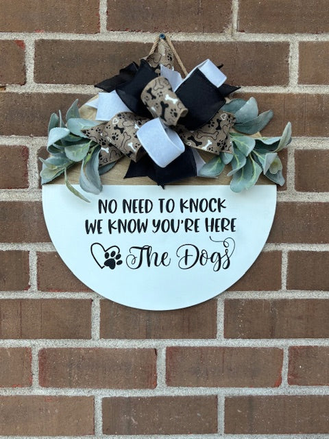 No Need to Knock Door Hanger - Style 1