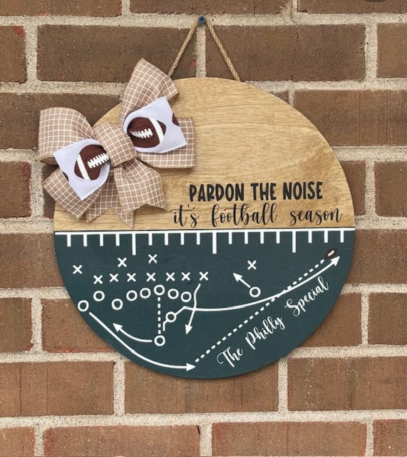 The Philly Special Eagles Door Hanger