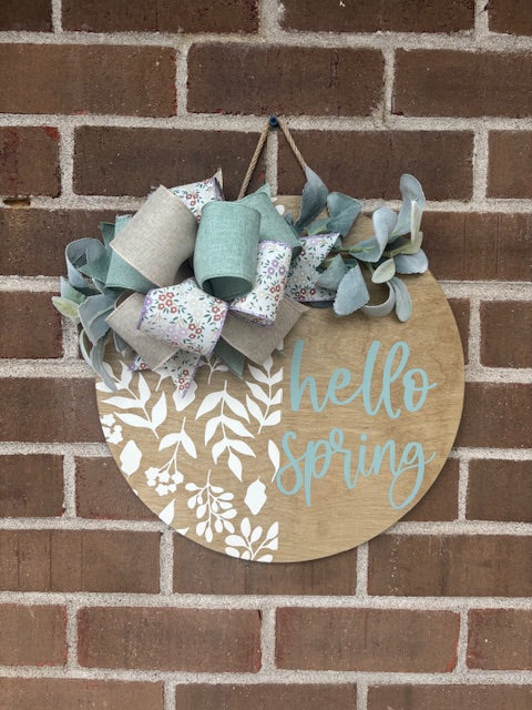 Hello Spring Door Hanger