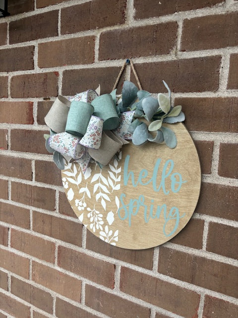 Hello Spring Door Hanger