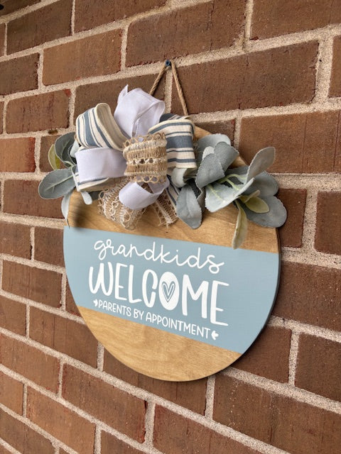 Grandkids Welcome Door Hanger