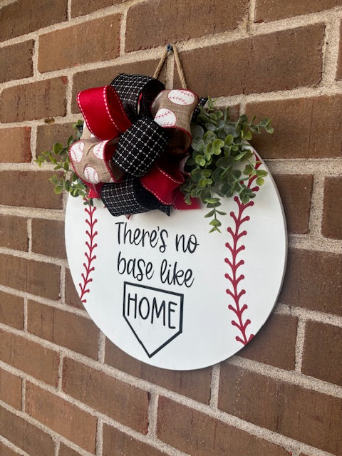 There's No Base Like Home Door Hanger