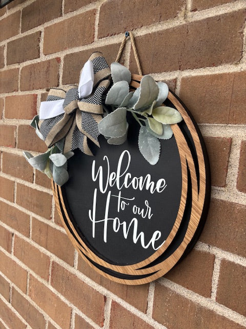 Welcome to our Home Door Hanger