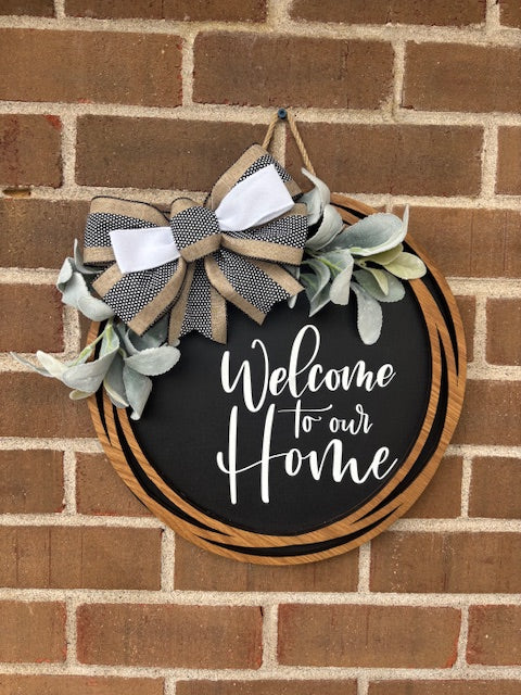 Welcome to our Home Door Hanger