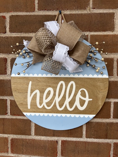 Hello Door Hanger