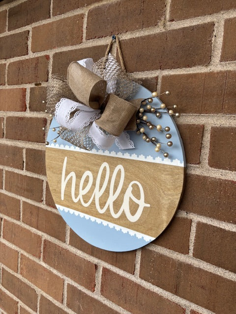 Hello Door Hanger