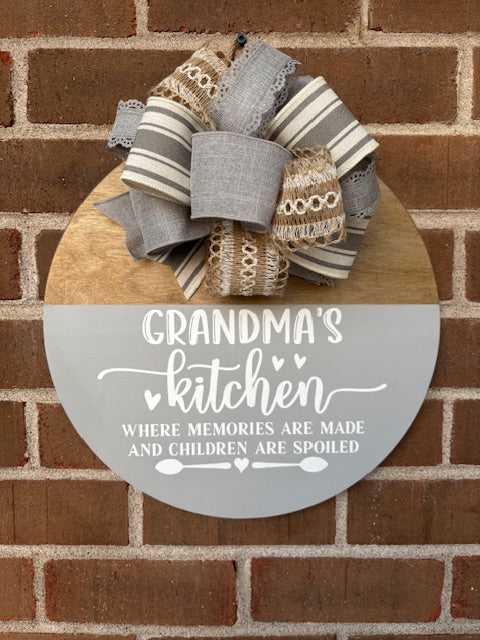 Grandma's Kitchen Door Hanger
