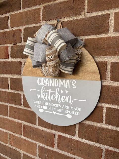 Grandma's Kitchen Door Hanger