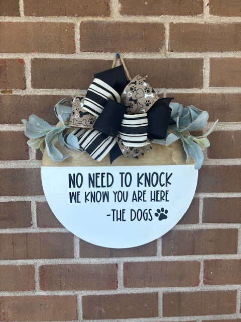 No Need to Knock Door Hanger - Style 2