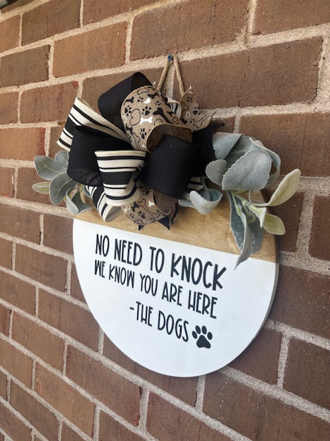 No Need to Knock Door Hanger - Style 2