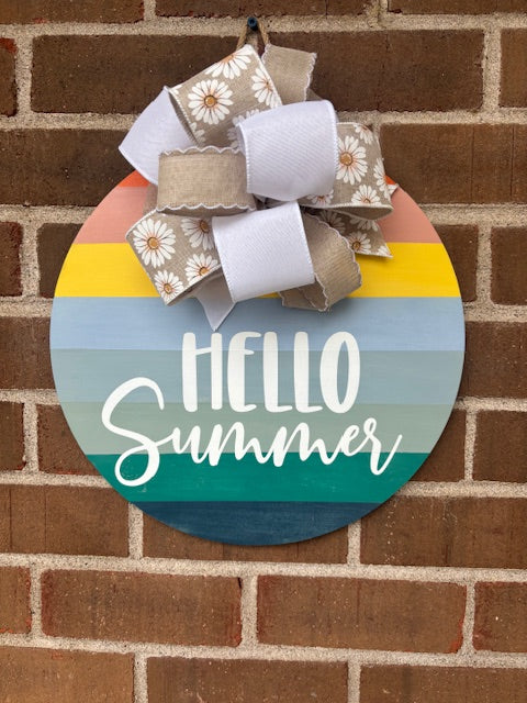 Hello Summer Door Hanger